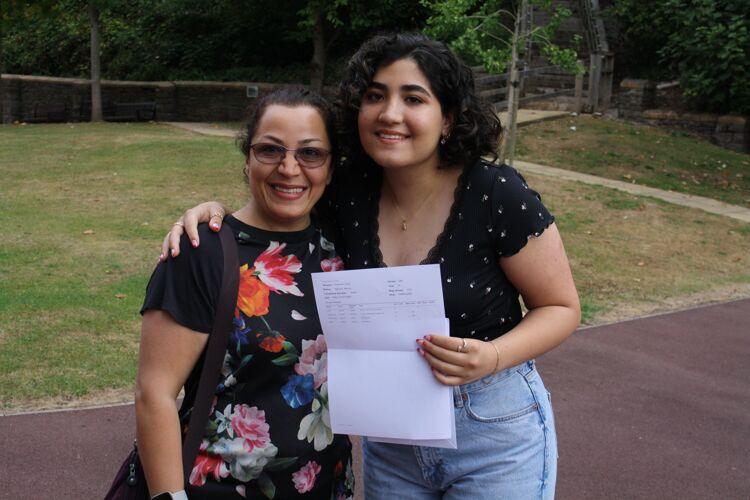 Meena morris with her mum mrs hassani